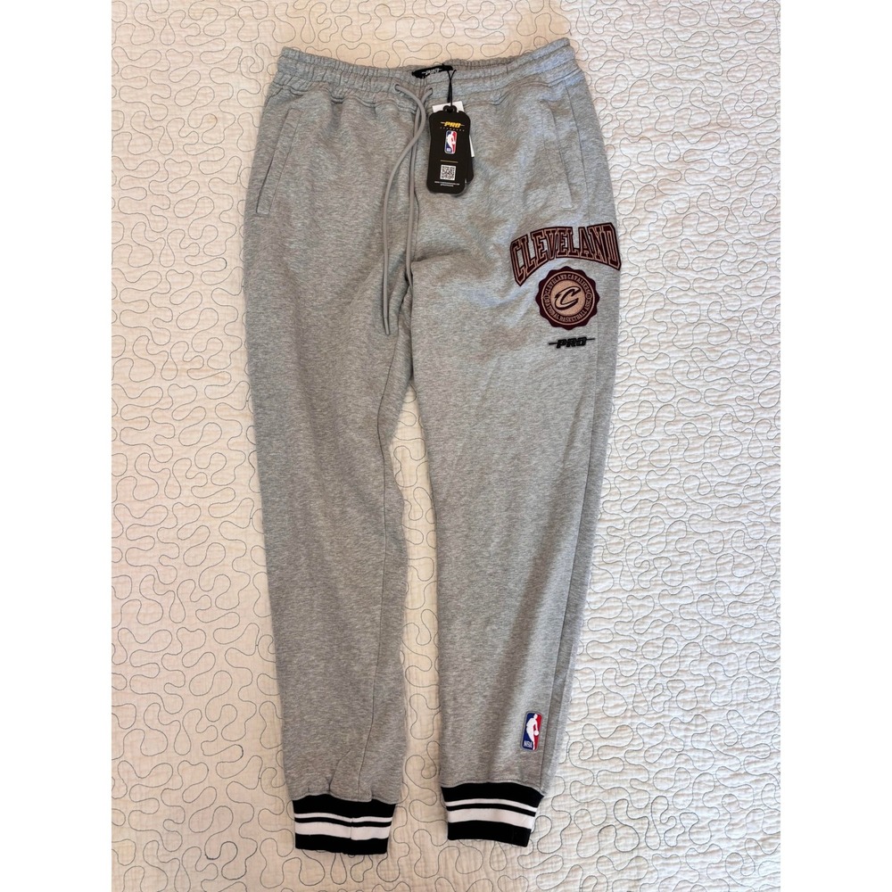 Pro Standard Cleveland Cavaliers Heather Gray Jogger Sweatpants Mens Medium